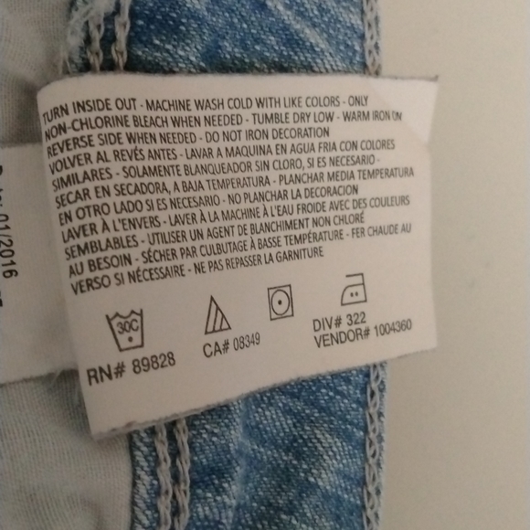 Gloria Vanderbilt Bling All Around Slimming Effect Shorts Sz. 10 - Picture 5 of 8